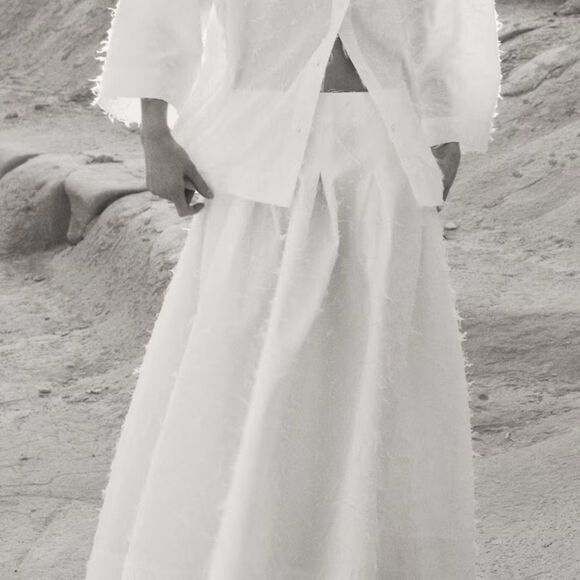 H&M Edition Fringed A-Lined Skirt New - Picture 7 of 8